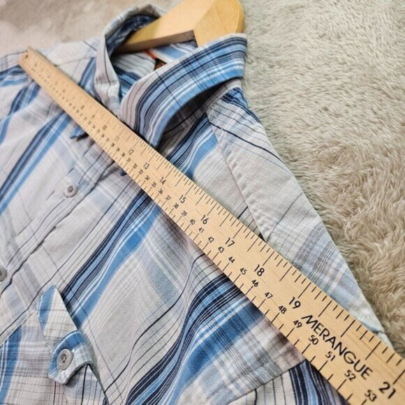 Cloudveil Shirt Multicolor Plaid Short Sleeve Button-Down Mens XL Mountain Works - Picture 6 of 11